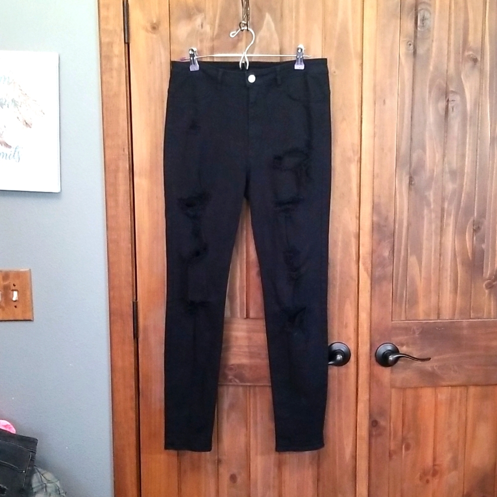 H&M Black High Rise Women Jeans